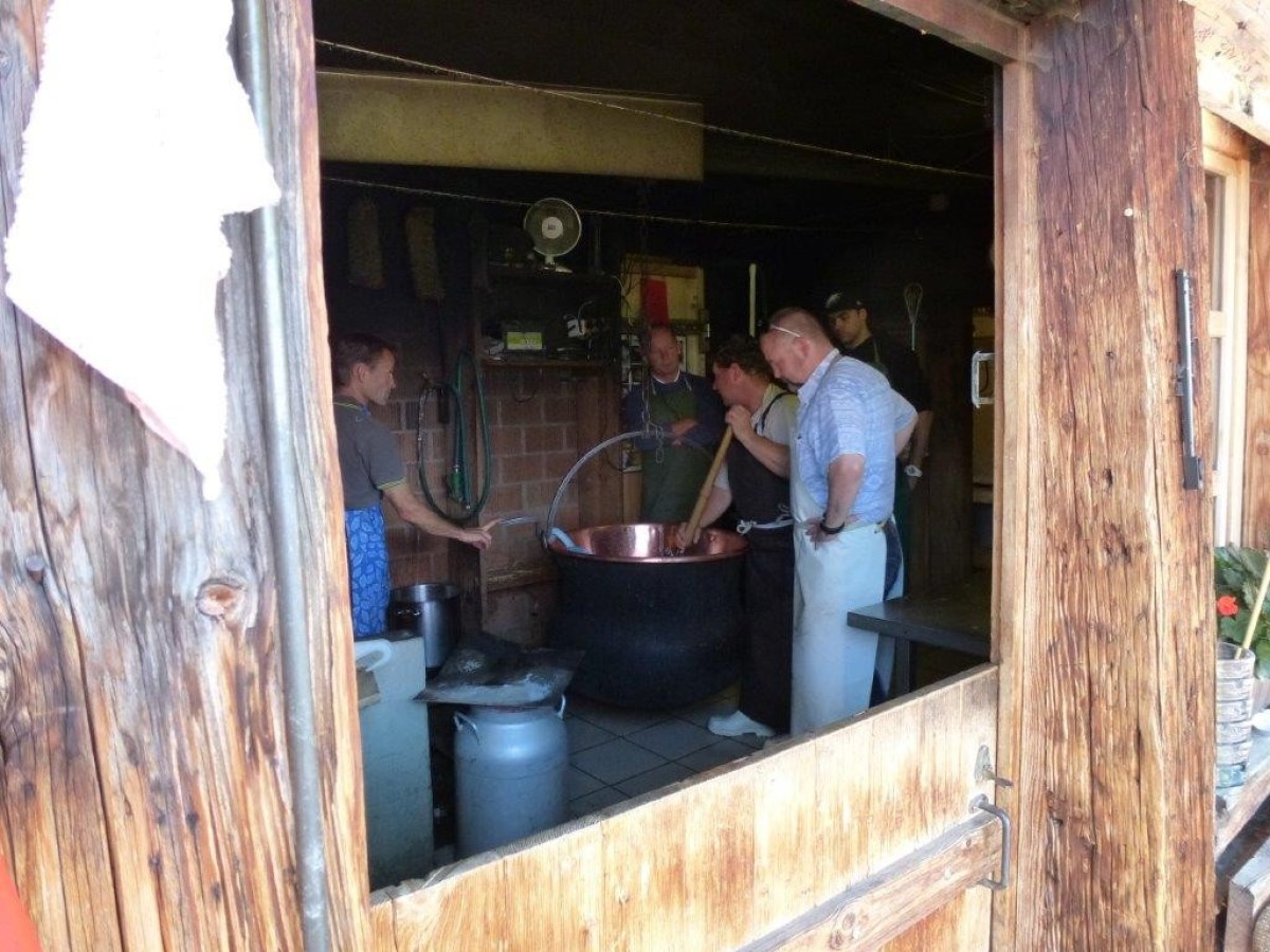 wooden cheese factory building