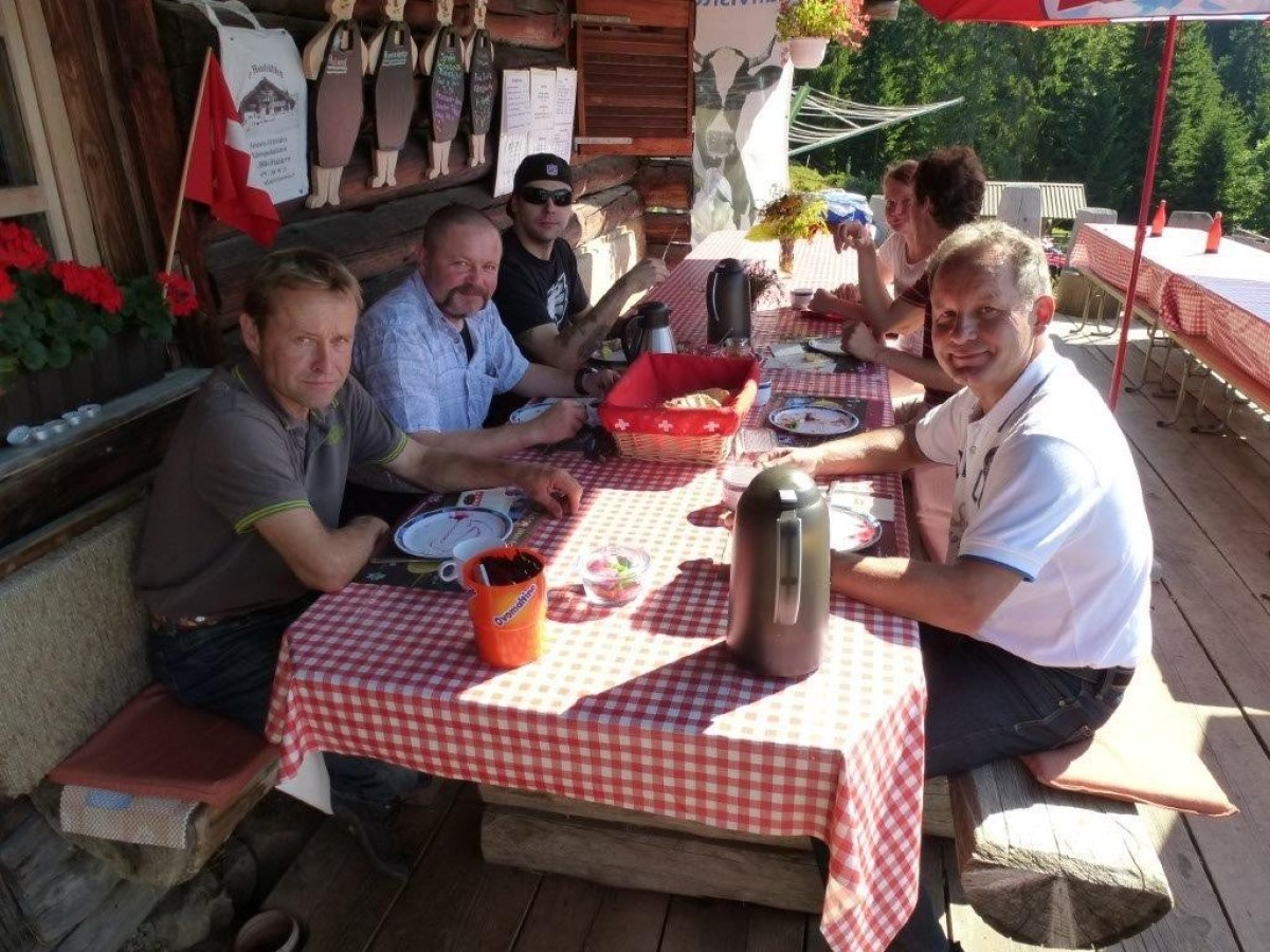 group during lunch