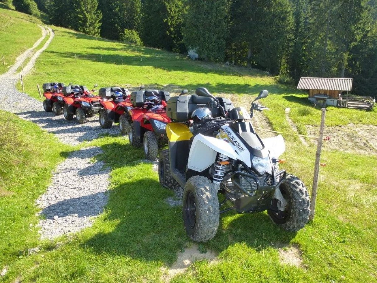 several quads in line