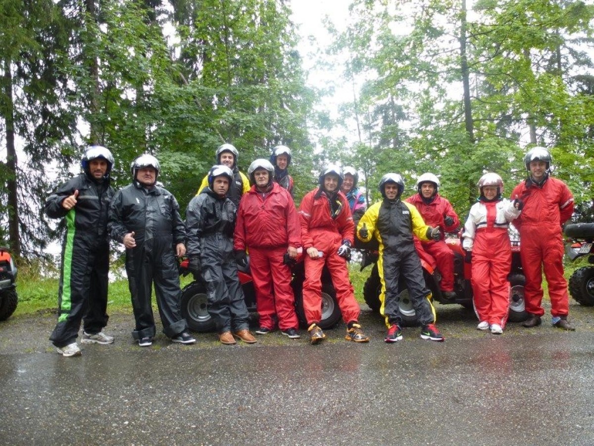 all the participants of the quad tour posing for the picture
