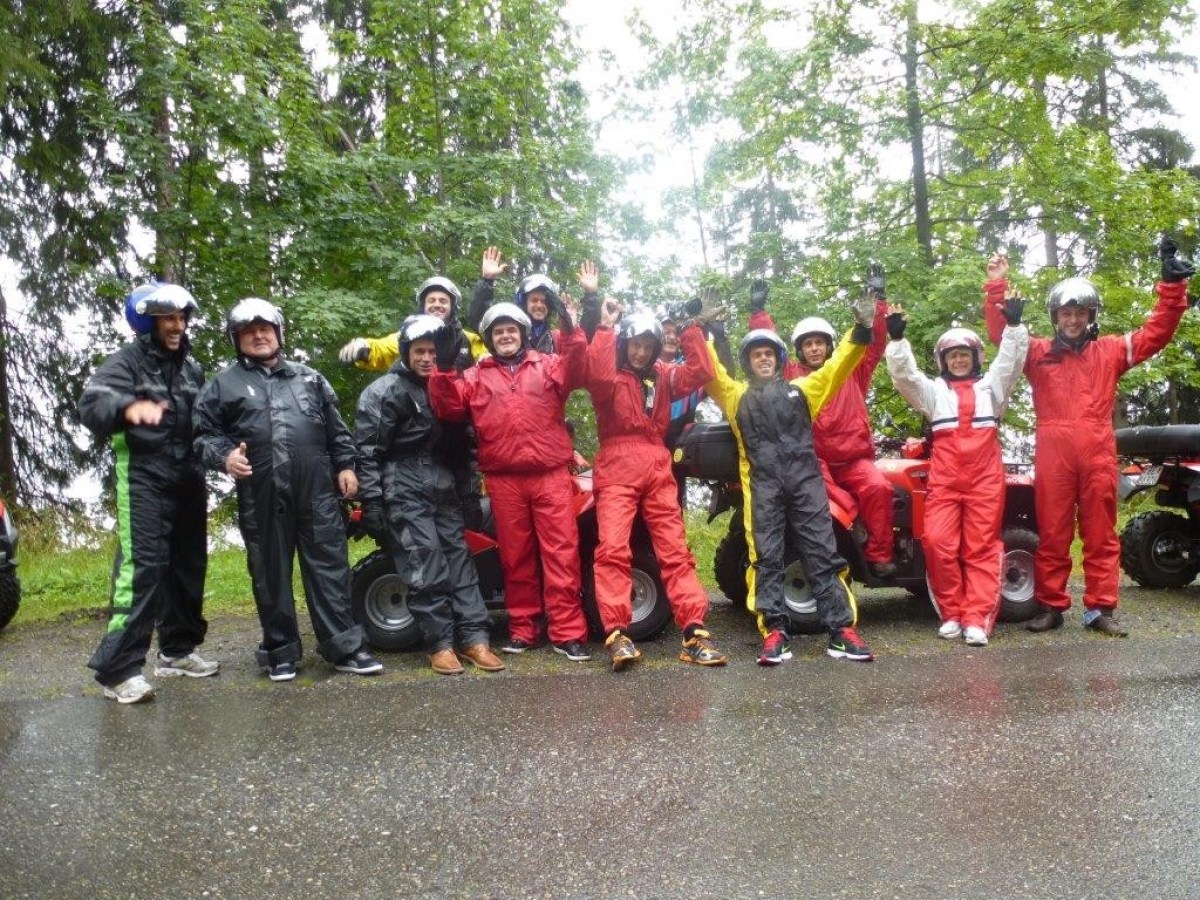 group picture with the arms in the air