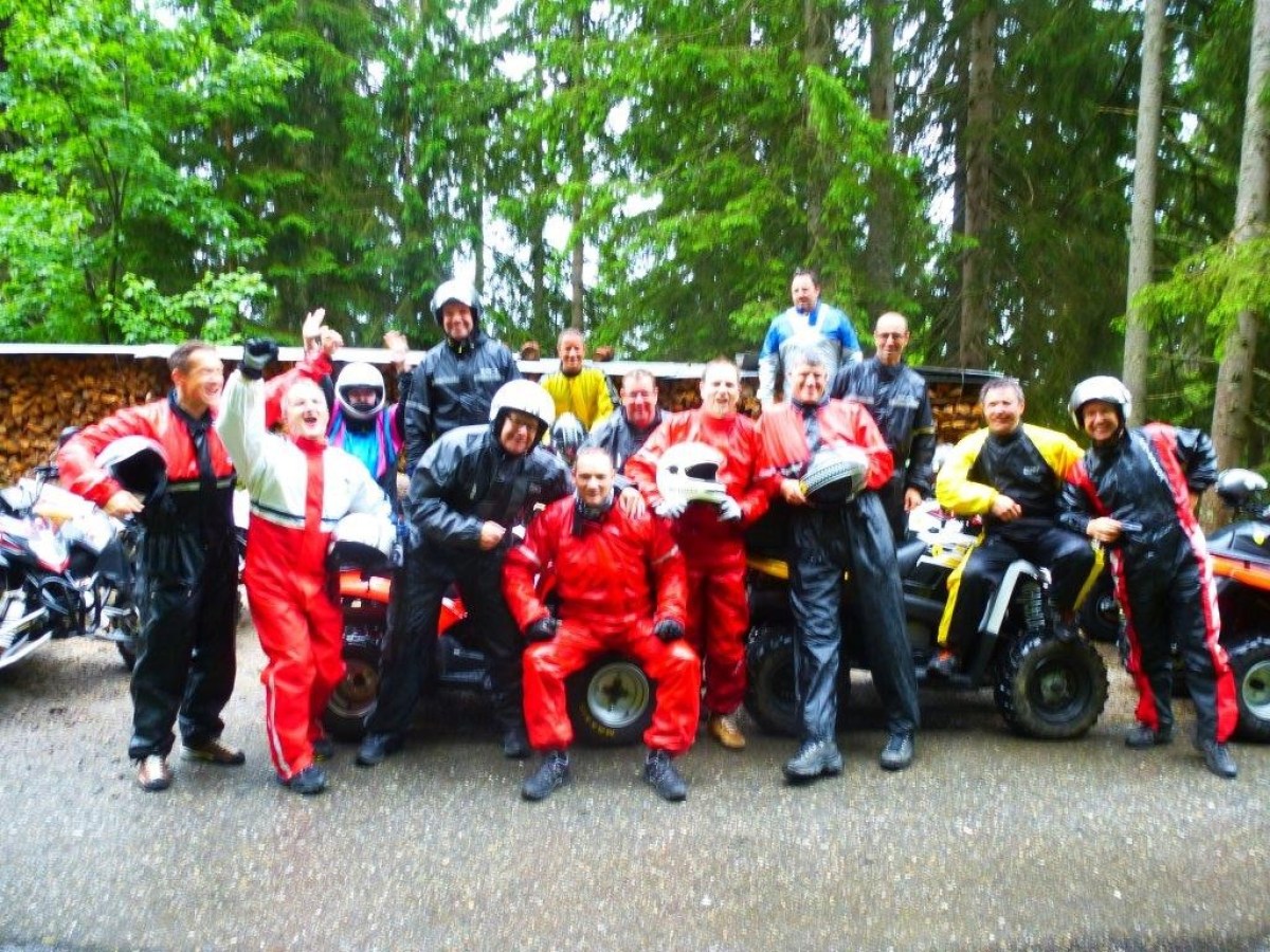 men doing funny faces and posing for the picture